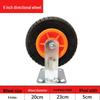 5" Solid Rubber Flat Cart Caster, 6" Industrial Caster, 8" Directional Movable Heavy Duty Load Bearing