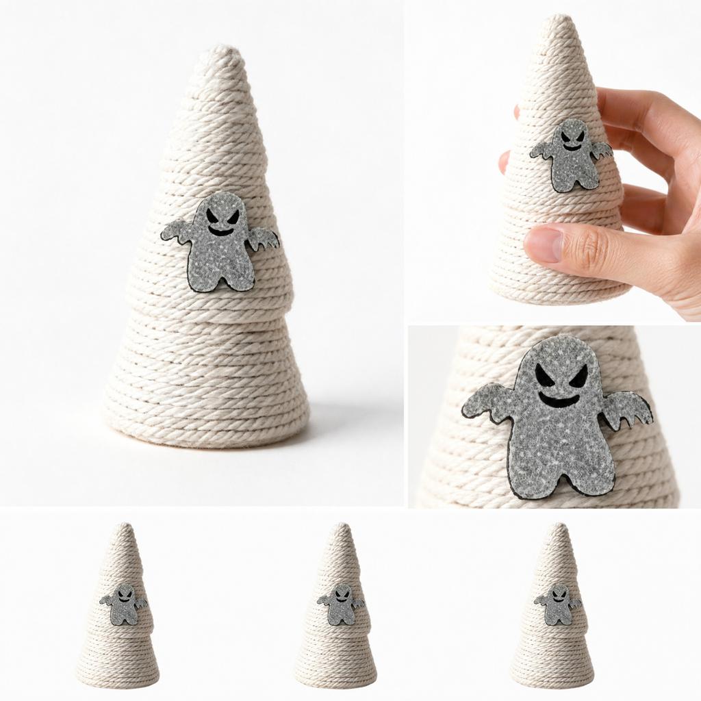 Yarn Knitted Witch Hat Decorations for Halloween Costume Party Favors