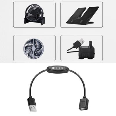 Fan Speed Controller Cable Power Adapter USB 5V 3 Speed Adjustable USB Fan Adapter Connector Cable for Desk Fan Blower