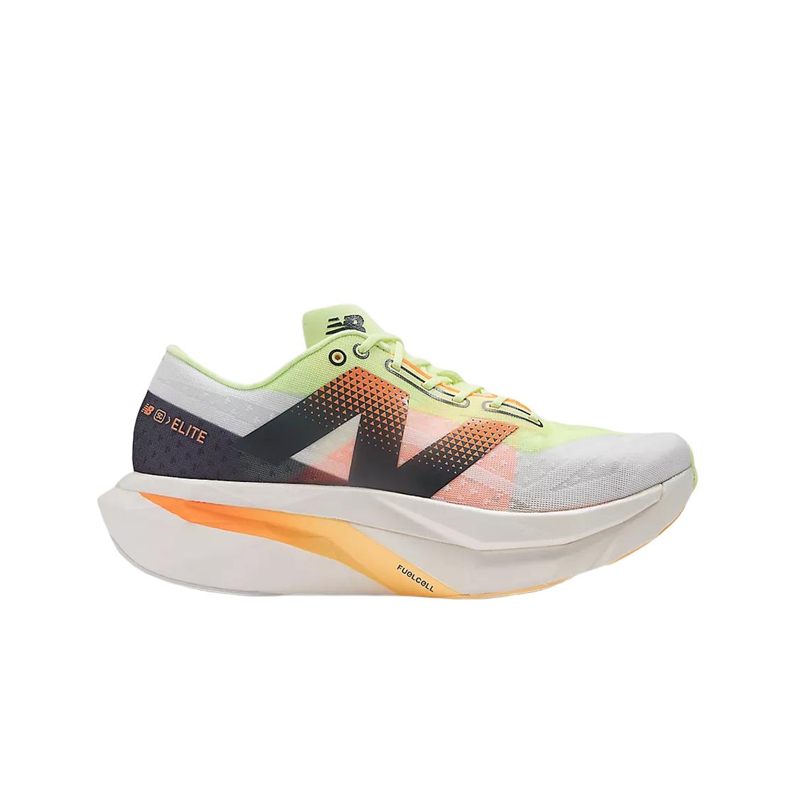 

New Balance Fuelcell Supercomp Elite V4 White Bleached Lime Glow - 2e Wide 250