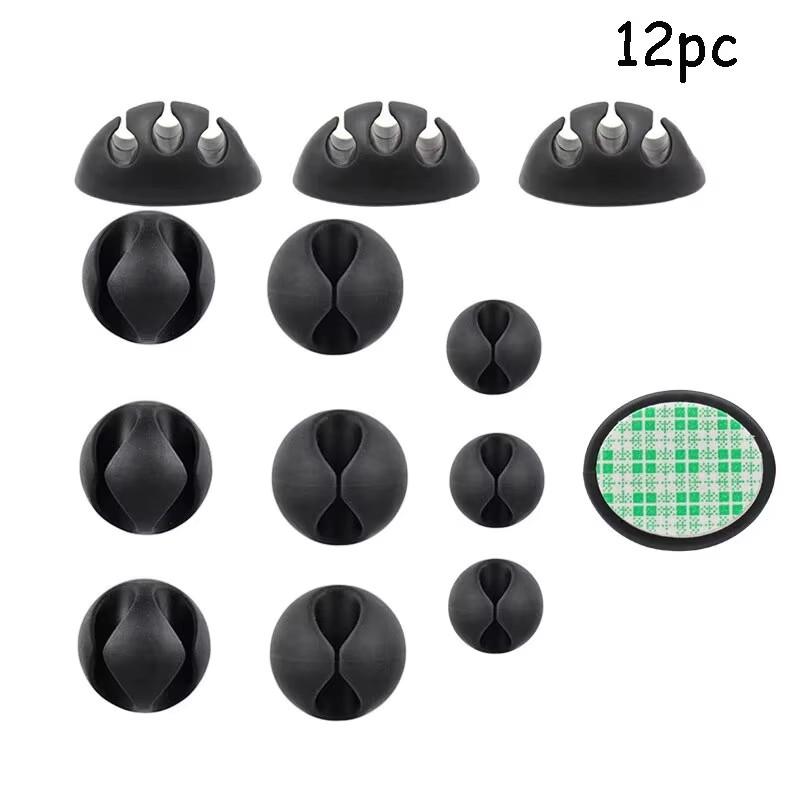 20pcs Data Cable Holders Charger Line Clip Easy To Install For Computer/Tablet/Cellphone Wire Organization Household Accessories