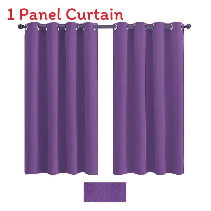 Contemporary Solid Color Curtains With Heavy Light Blockage For Bedroom And Lounge