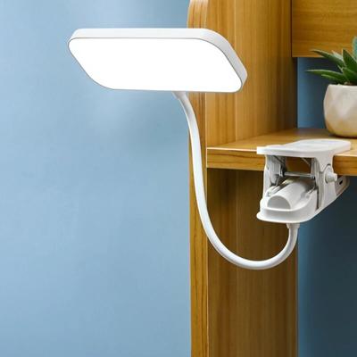 Clip On Light Reading Lights,LED USB Desk Lamp With 3 Color Modes ,Eye Protection Book Clamp Light , 360 ° Flexible Gooseneck