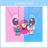 Lilo Stitch Heart Pendant Necklace With Alloy Charm For Couples And Friends