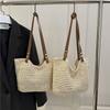 Knitted Tote Bag, New Simple and Versatile Beach Bag, Holiday Wind, Large-capacity Hand-woven Bag, Hollow Commuter Bag