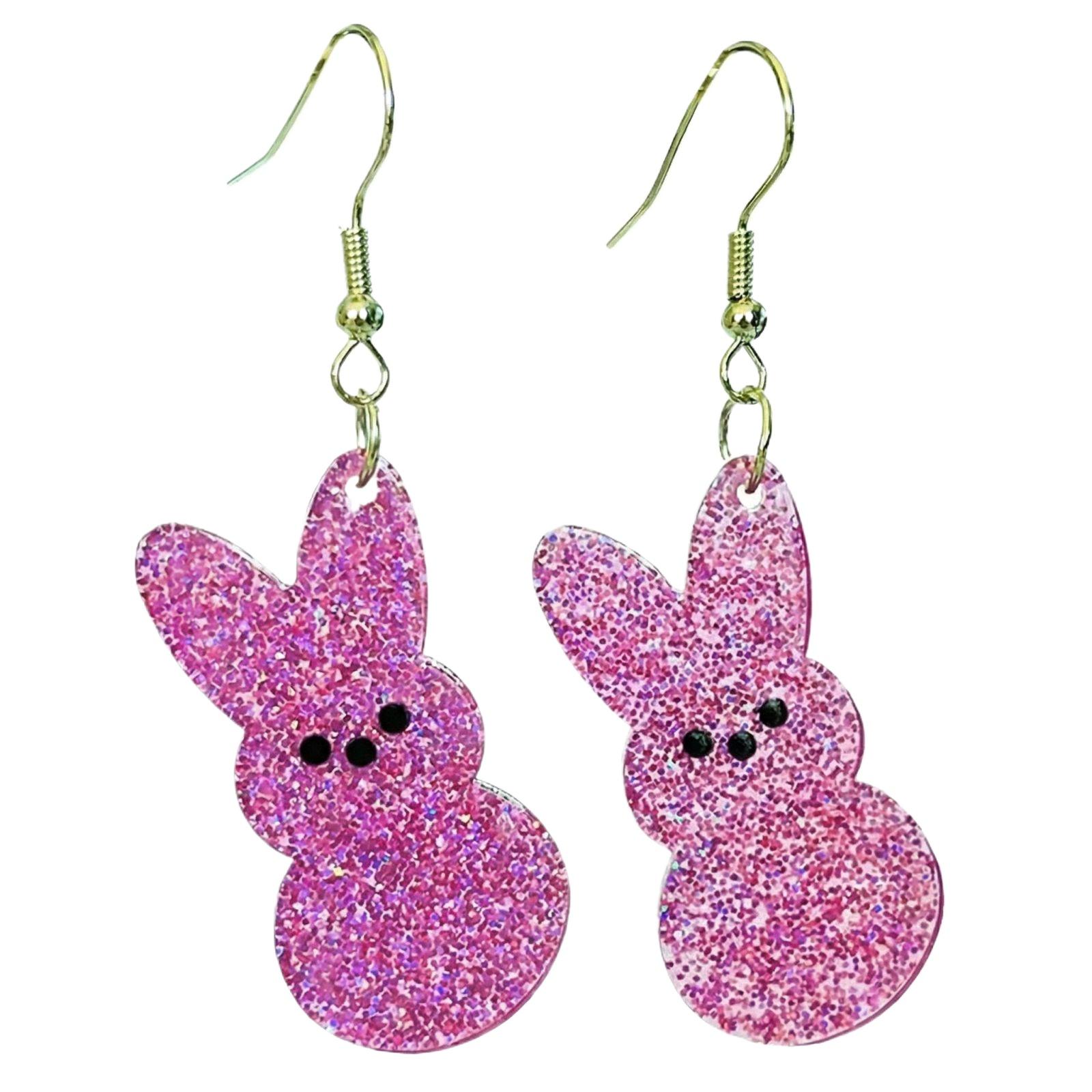 

Easter Egg Dangle Earrings Lightweight Polymer Clay Handmade Drop Earrings with Hook Fastening Suitable for Daily Wear and Special Occasions One Size