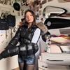 Detachable Sleeve Hooded Puffer Jacket Fall Winter Slim Fit Warm Coat Women