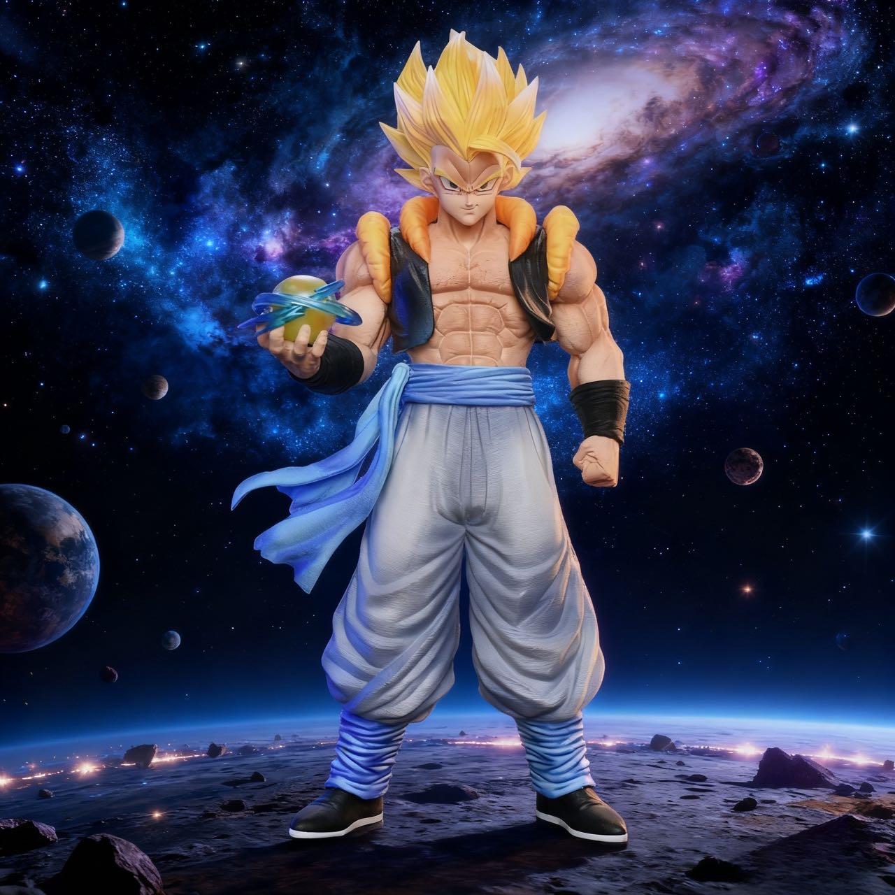 29.5cm/11.41in Anime Dragon Ball Z Figure Gogeta Anime Figures  PVC Action Figures Collection Model Toys For Christmas Gifts