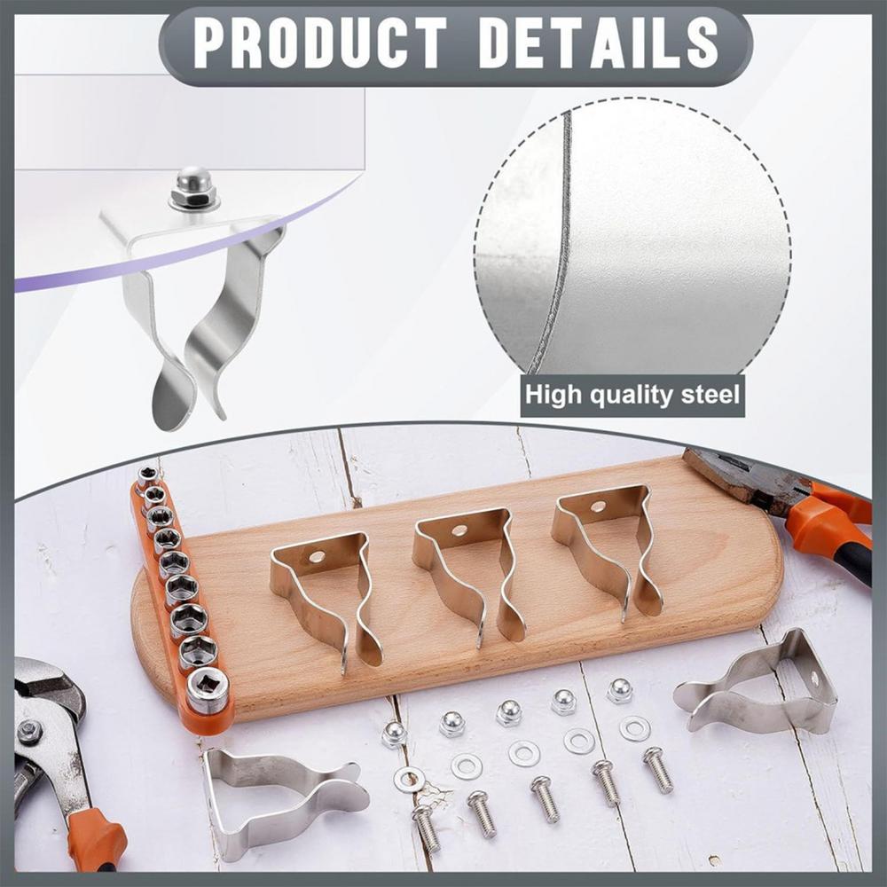 Window Well Cover Clips Set Of 5 Metal Basement Window Well Cover Install Retaining Clips Egress Cover Spring Clips With Screws
