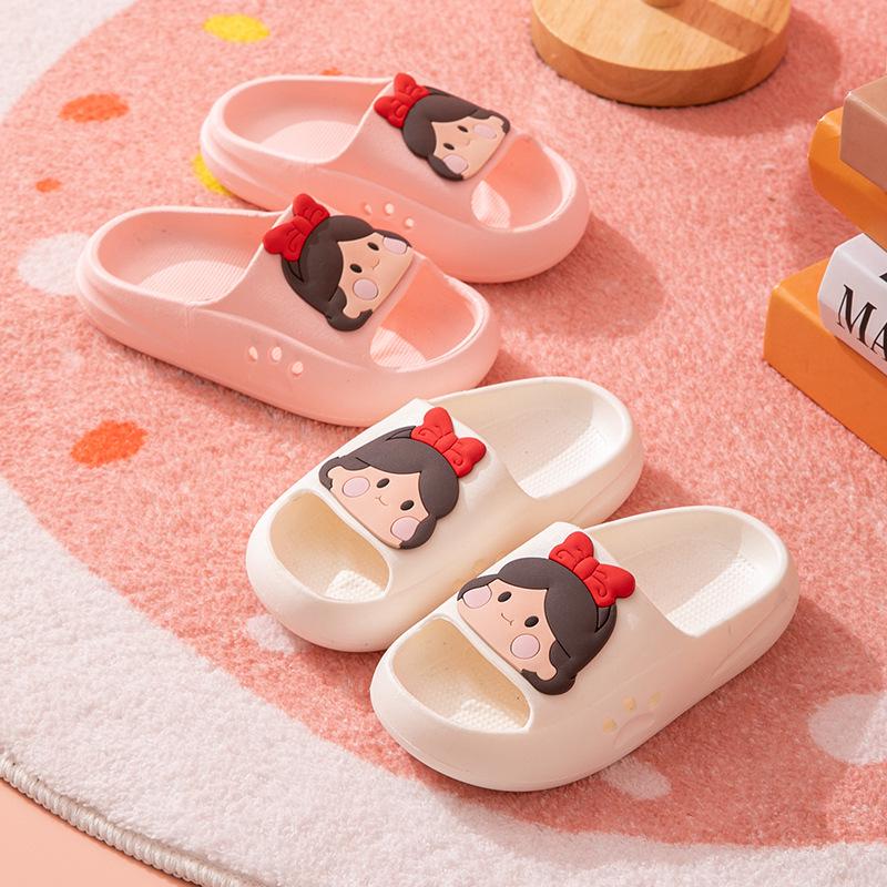 EVA Kids' Cute Non-Slip Bathing Slippers - Princess Theme for Girls and Boys