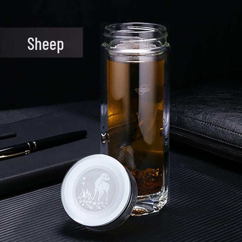 Noah Diamond Crystal Double-Layer Glass Cup