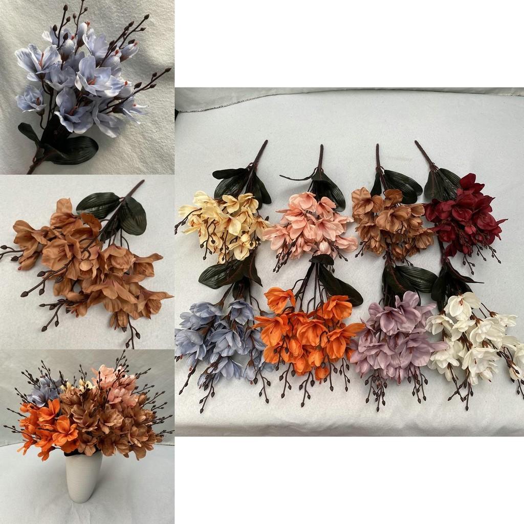 High Simulation Magnolia Flower Bouquet For Wedding Decor And Home Styling