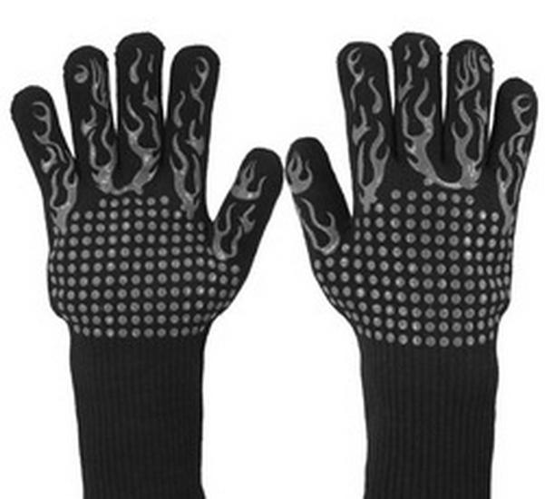Auf Lager: Hitzebeständige, feuerfeste Handschuhe für Küche, Backen, Kochen, Mikrowelle und Ofen