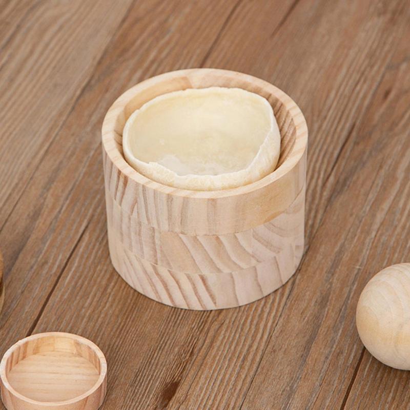 Dough Presser Dumpling Skin Pressing Tool,Wooden Dumpling Skin Maker Reusable Round Ravioli Maker Dumpling Wrapping Tools