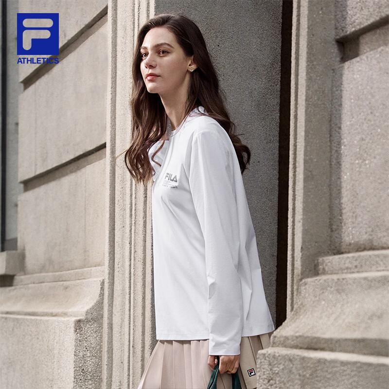 FILA Unisex Round Neck Moisture-Wicking Long Sleeve T-Shirt