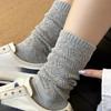 Schlicht und doch raffiniert ~ Oberschenkelhohe Socken in Rautenform für Damen für den frühen Herbst mit durchbrochenen Mesh-Waden