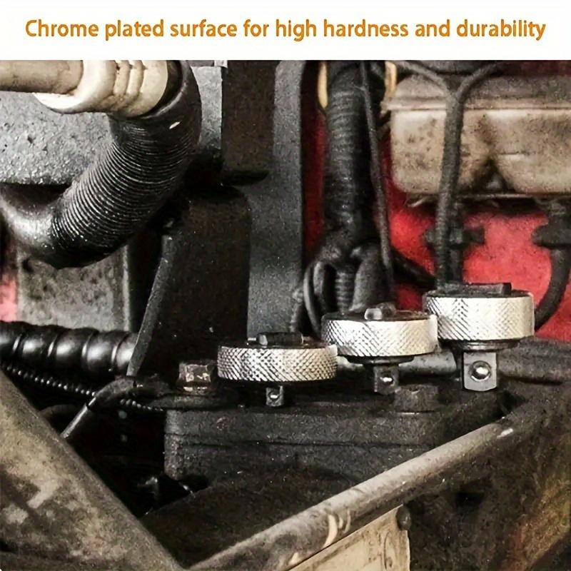 Mini Ratchet Socket Wrench Whole Steel Palm Ratchet Socket Finger Reversible Ratchet Handle 1/4" 3/8"1/2" Drive