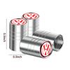 4PCS Car Styling Wheel Tires Stem Valve Caps Metal Dust Covers for Volkswagen Vw Tiguan Jetta Mk6 Scirocco Polo 6R Golf R Touran Mo0