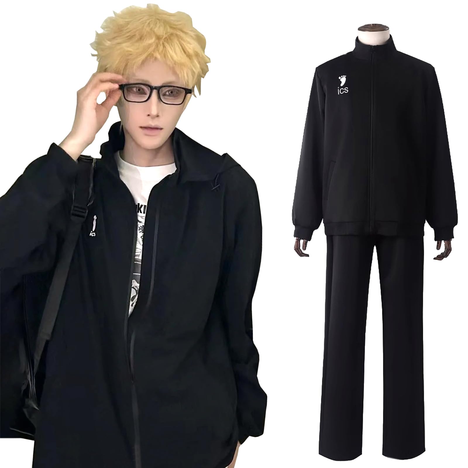 

Karasuno Cosplay Costume Jersey Uniform Uniform Adult Costume School Festival Event Haikyuu Costume Anime Cosplay [NOKIJP] (Karasuno, L)
