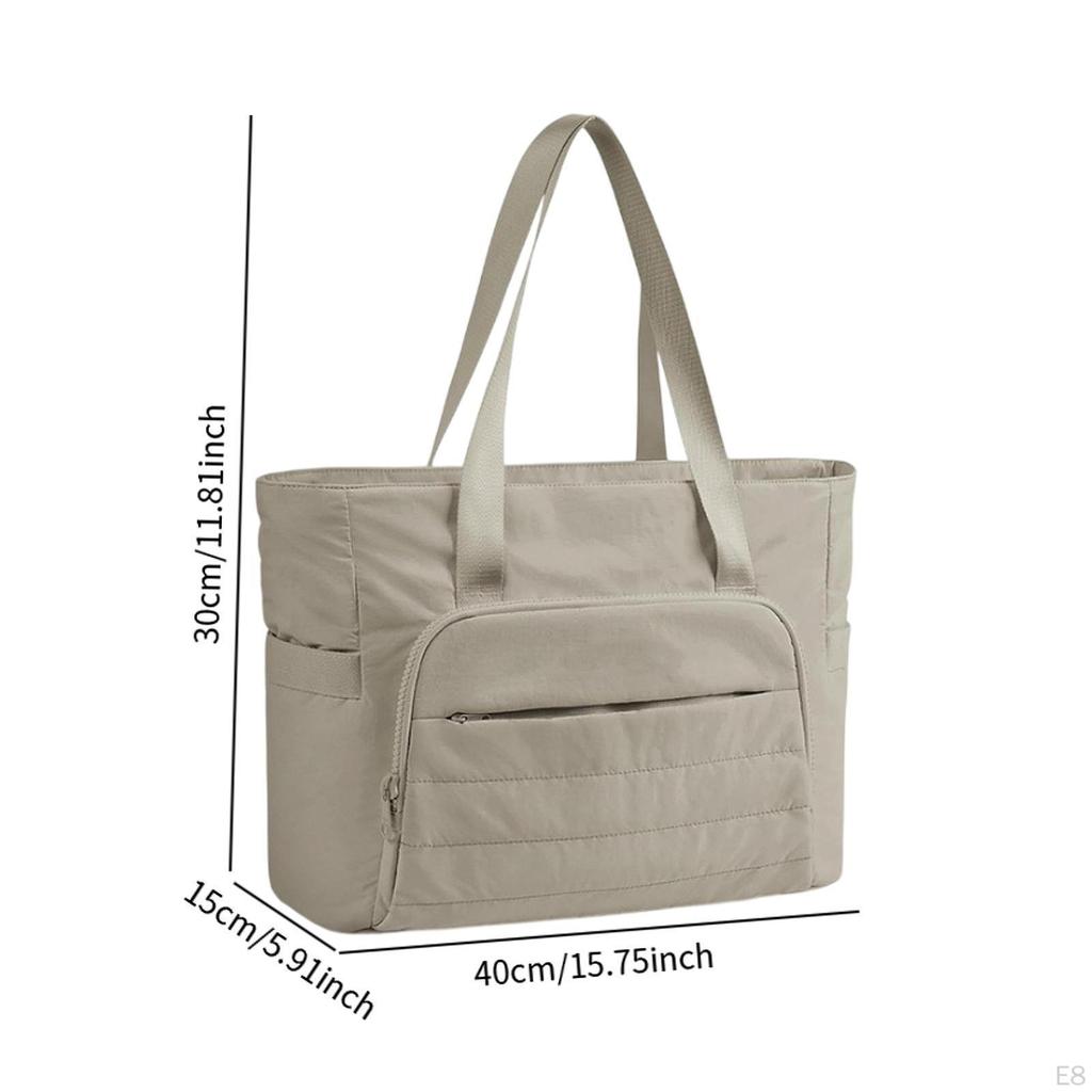 Gym Bag Women's Handbag with Yoga Mat Strap Stylish Portable Large Capacity Wear Resistant for