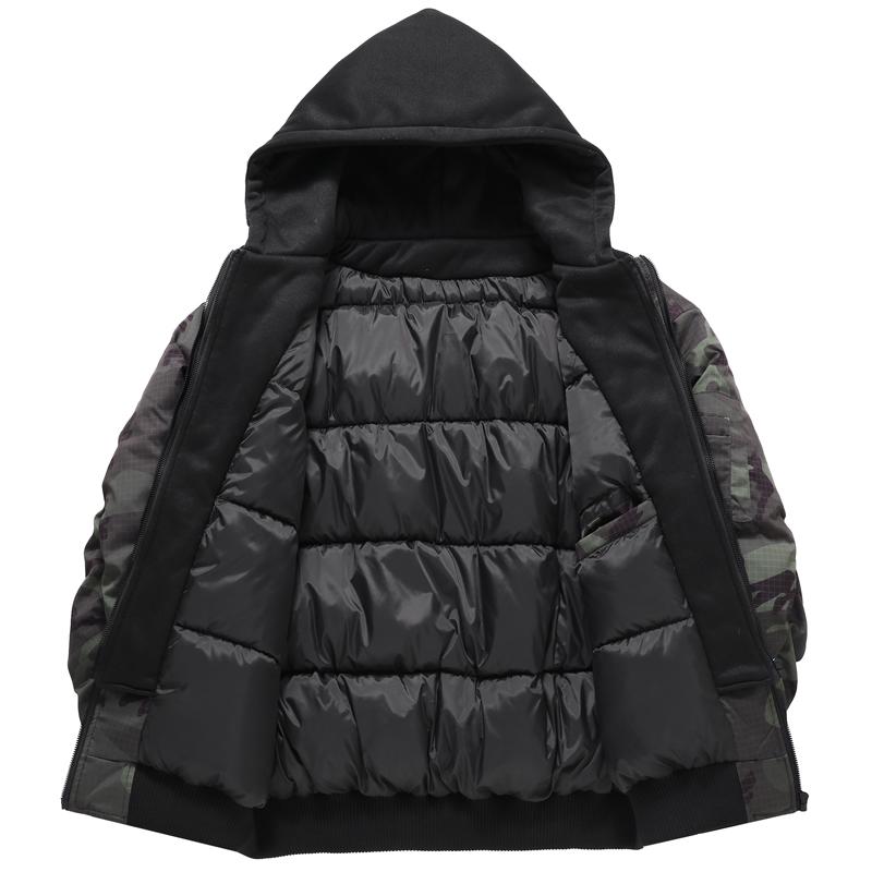 Übergröße 5XL-11XL Mode Winter Herrenmantel Kapuze Lässig Locker Dick Warm Übergroß Oberbekleidung Herrenjacken