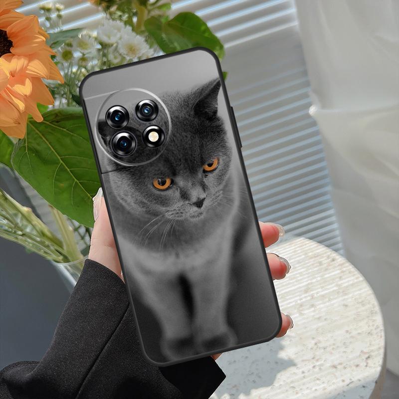 British Shorthair Cat Case For OnePlus 15R 15 13R 12R 10R 13 13T 12 11 10 10T 8T Nord CE 5 2 3 4 Lite N20 N30 Cover