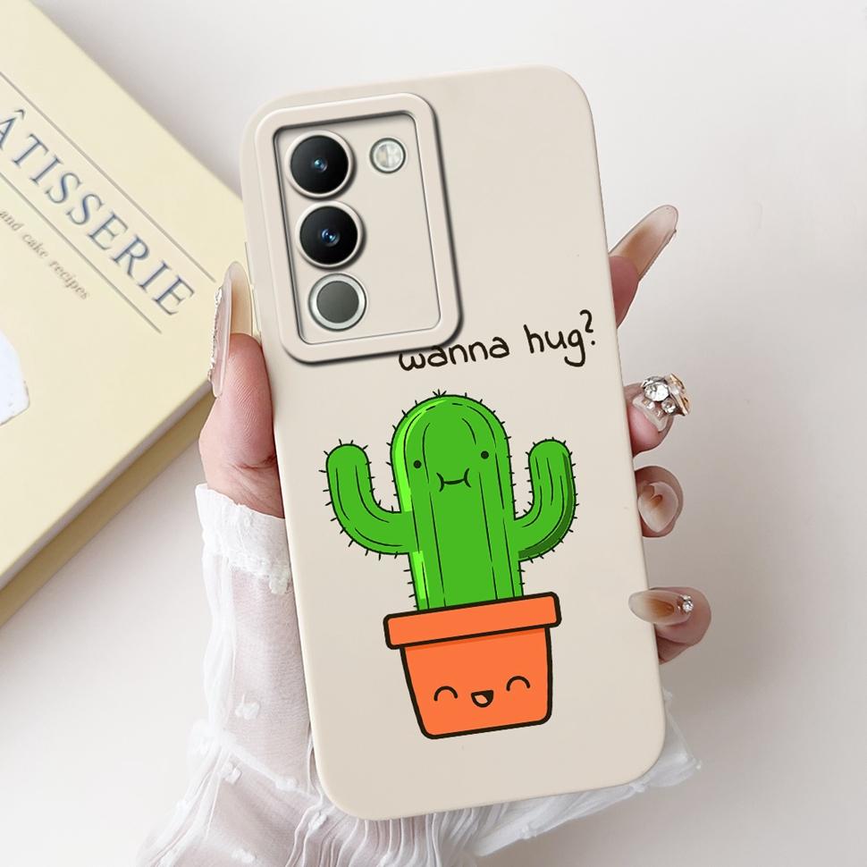 For Vivo Y200 Casing V2307 Stylish Sunflower Cartoon Girls Cover Case For Vivo Y 200 V29E V 29E Y200 5G Soft Fundas Capa 6.67"