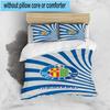 3PCS Getafe Football Crest Bedding Set,Including 1pc Duvet Cover And 2pcs Pillowcases Perfect for Bedroom, Dormitory, Fan Christmas gift