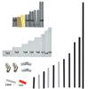High-tech Parts MOC Cross Axles Building Blocks Accessories Compatible Technical Parts 6587 24316 15462 3737 3706 Bricks Toys