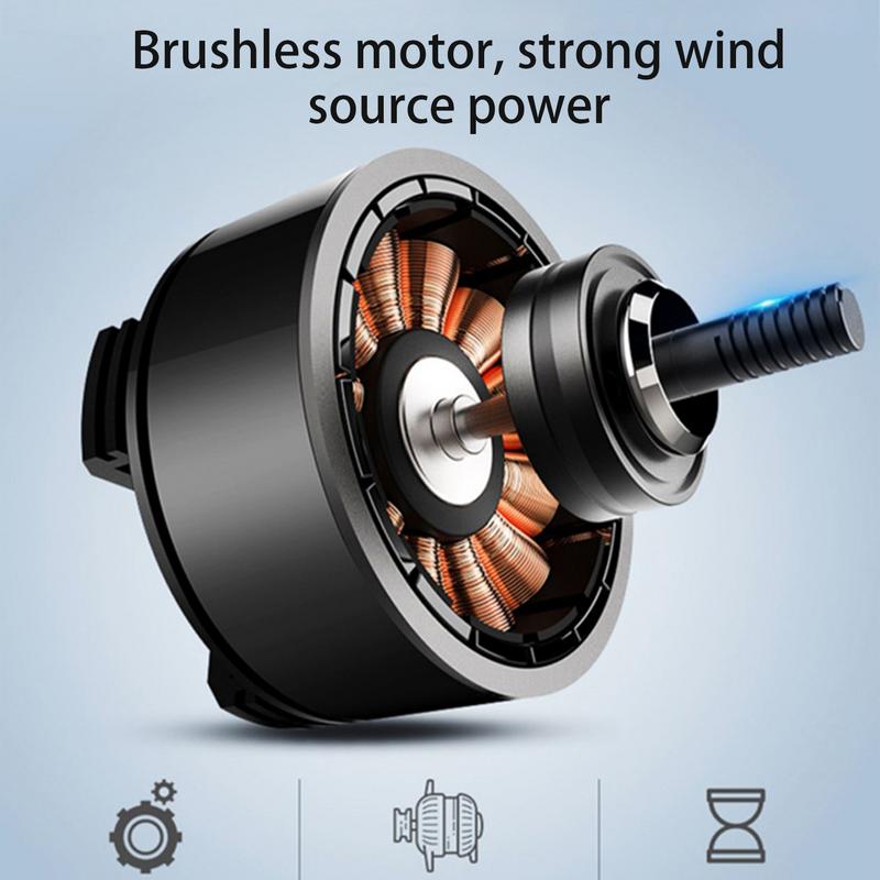USB Car Fan Double Head Dashboard Electric Fan Strong Wind, Low Noise Cooling Device, 360-Degree Rotation Vehicles Fan