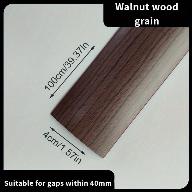 1pc Self-Adhesive Wood Grain Floor Edge Strip - Perfect for Door Seam Accent, and Matte Surface Application, Door Stitching Accessories, Home Decor