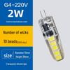 G4 12V LED High Brightness Small Bulb - Low Voltage Crystal Vanity Light