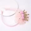 1pc Adorable Crown Mesh Headband for - Cute Floral Embellished Hair Hoop, Elegant Princess Hair Accessory for Birthday Gifts