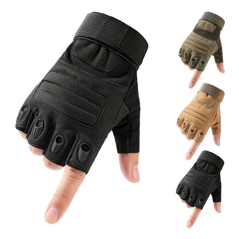 Tactical Half Finger Gloves Outdoor Cycling Fitness Sports Gloves Mountaineering Sports Fighting Training Fishing Xinji Gloves