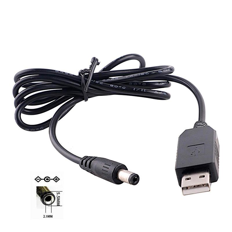 USB zu DC Stromkabel 5V zu 12V Aufwärtswandler 8 Adapter USB zu DC Klinkenstecker Ladekabel für WLAN-Router Mini-Ventilator Lautsprecher