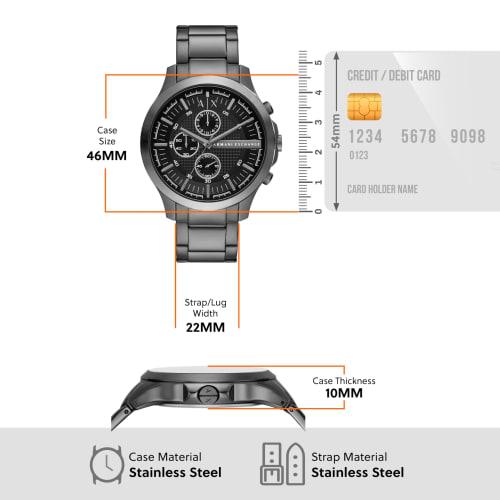 A|X Armani Exchange HAMPTON AX2454 Men's Gunmetal Watch