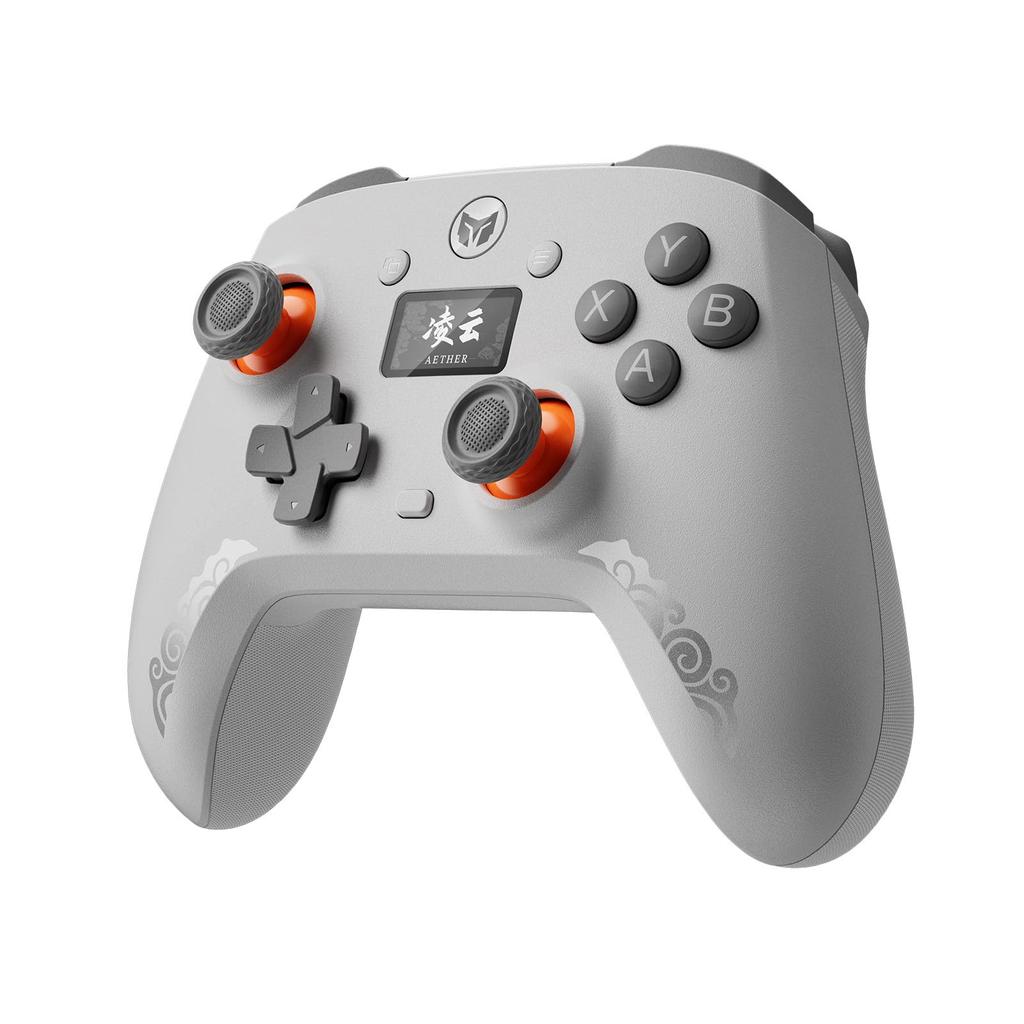 BIGBIG WON PC Controller mit LCD-Display, 1000Hz Polling-Rate, Umschaltbarer Trigger-Eingang, Kompatibel mit PCSwitchAndroidiOS, Zwei Rücktasten, Turbo