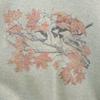 OLD 90s Bird Print Long Sleeve Sweat Trainer L Fleece-lined Bird Men's Used