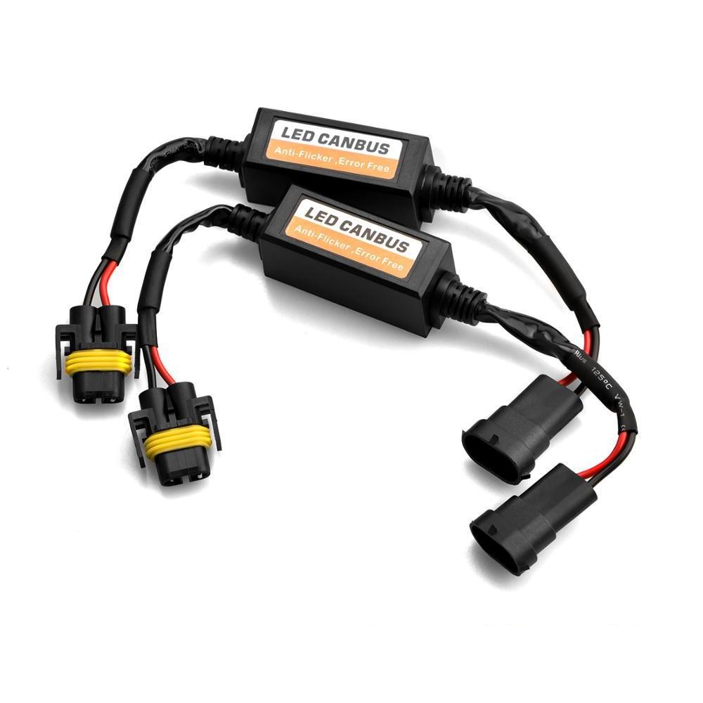 Error Free Resistor Anti-Flicker Harness Bulbs Resistor LED Decoder H1 H4 H7 9005 9006 9012 LED Adapter Warning Error Canceller
