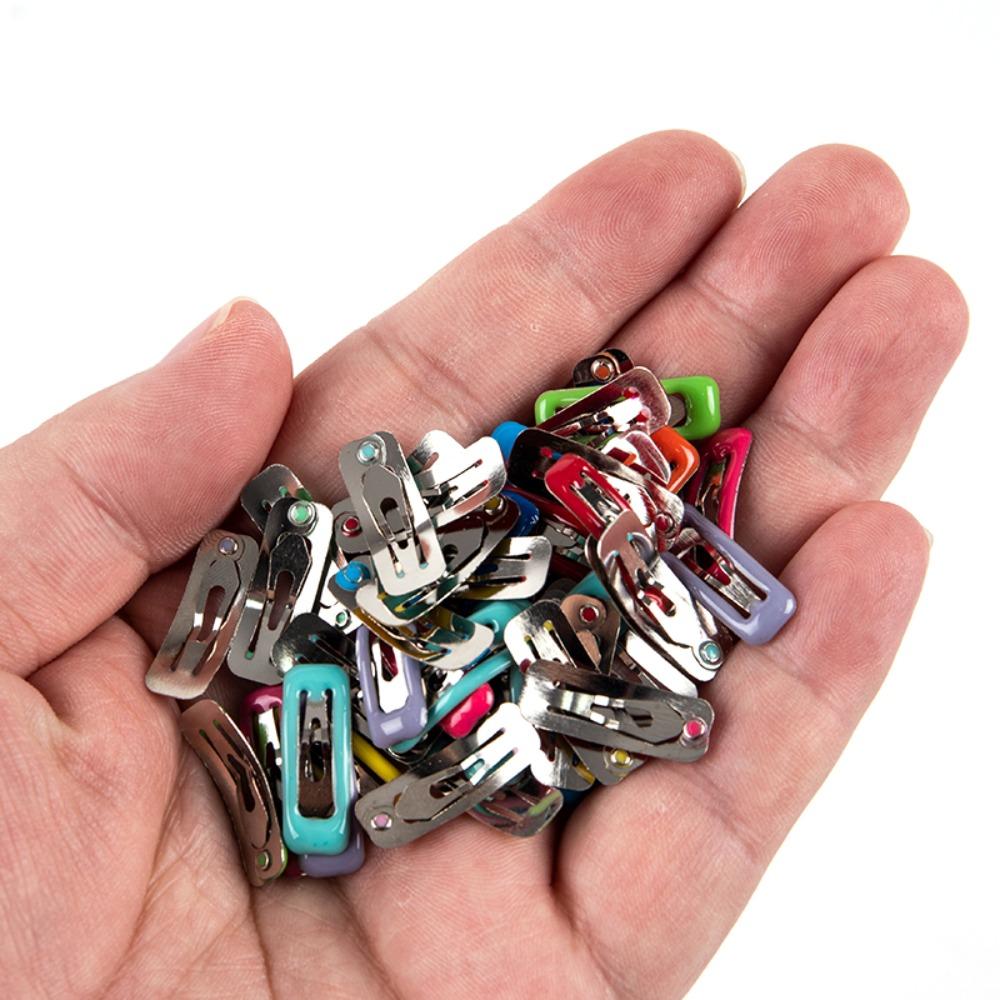 10 Stück/Set Haarspange Farbe Einbrennlack Mini Haarnadeln 2cm Puppenkopfspangen Mini Metall Kleine Puppe