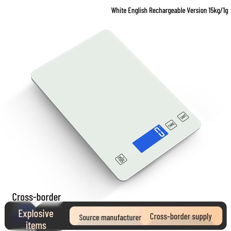 

Smart Digital Kitchen Food Scale - Electronic Glass Scale for Baking and Small Households