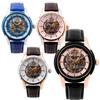 Tisento Ts60011 Men'S Skeleton Automatic Leather Watch