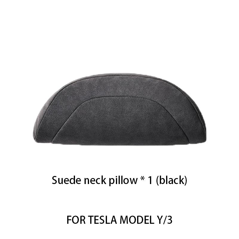 

For Tesla Model 3/Y 2025-2025 juniper Suede neck pillow and lumbar support Seat headrest Car interior accessories