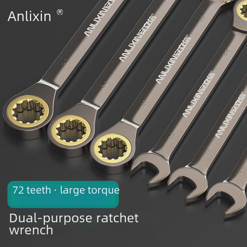 Hochleistungs-Autoreparatur-Ratschenschlüssel mit 72 Zähnen aus Chrom-Vanadium