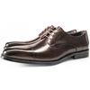 Three Joints Engraved Men's Business Dress Leather Shoes Cowhide Shoes Men's Wedding Shoes