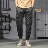 New Men's Fashion Japanese Versatile Tie Tote Pants Loose Retro Sports Casual Pants Skinny