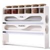 ZISIZ Wall-Mounted Cling Film Cutter and Storage Box