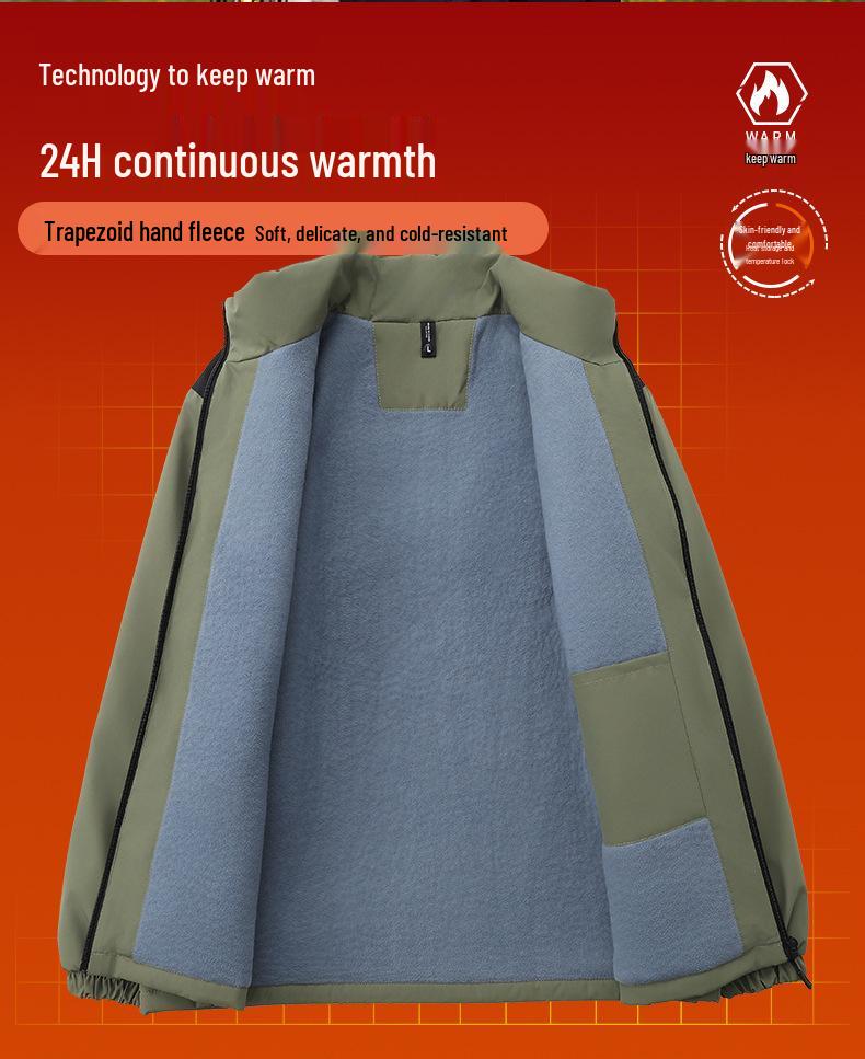 Enterprise Integrated Stand Collar Super Soft Windproof Waterproof Wear-resistant Mountaineering Jacket 8819