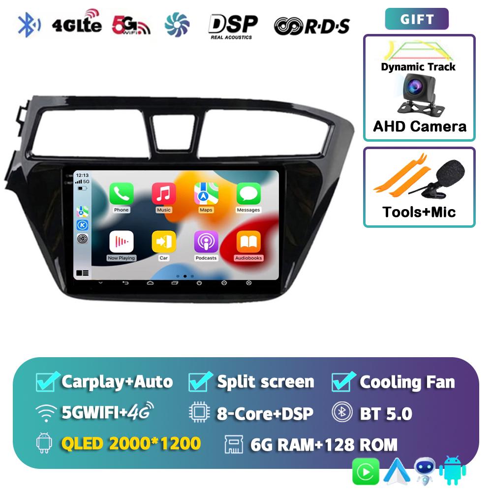 Android 14 Carplay Auto Car Radio For Hyundai I20 LHD 2015 2016 2017 2018 Navigation GPS Multimedia Video Player 2Din DVD Stereo