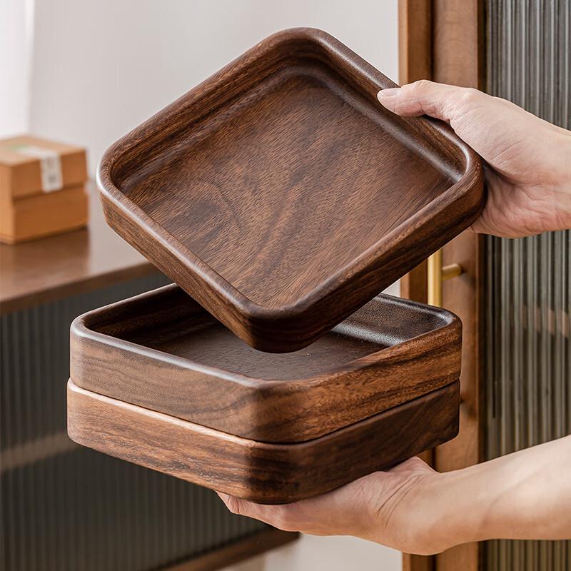 Naijiang Walnut Wood Square Serving Plate